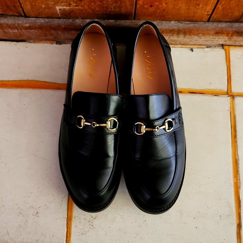 Japanese Leather Loafers, size 10